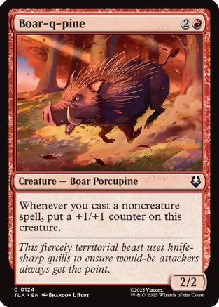 Boar-q-pine  [Foil]  (TLA-124) - [Avatar: The Last Airbender] - Trinity Hobby