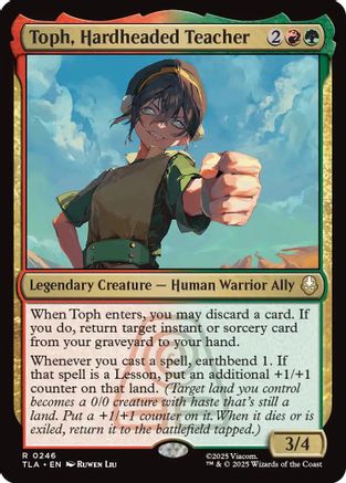 Toph, Hardheaded Teacher  [Foil]  (TLA-246) - [Avatar: The Last Airbender] - Trinity Hobby