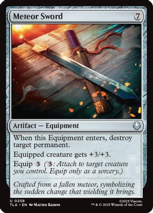 Meteor Sword  [Foil]  (TLA-258) - [Avatar: The Last Airbender] - Trinity Hobby