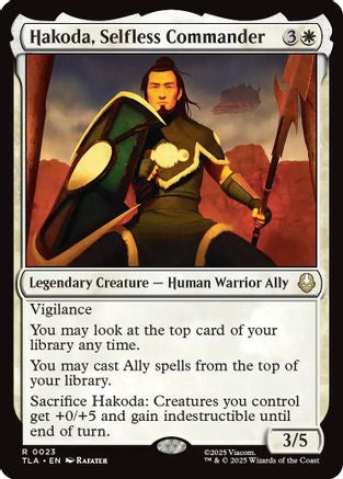 Hakoda, Selfless Commander  (TLA-023) - [Avatar: The Last Airbender] - Trinity Hobby