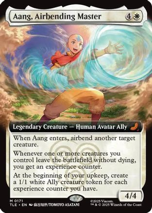 Aang, Airbending Master (Extended Art)  (TLE-171) - [Avatar: The Last Airbender: Eternal-Legal] - Trinity Hobby