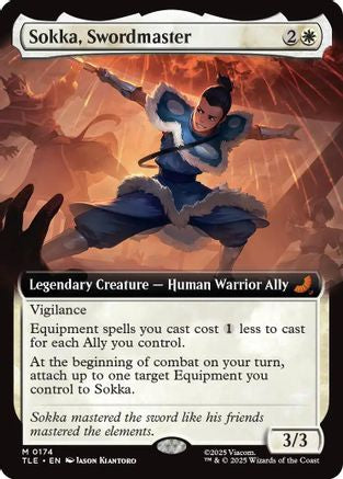 Sokka, Swordmaster (Extended Art)  (TLE-174) - [Avatar: The Last Airbender: Eternal-Legal] - Trinity Hobby