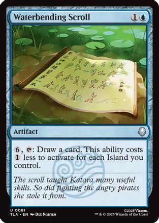 Waterbending Scroll  [Foil]  (TLA-081) - [Avatar: The Last Airbender] - Trinity Hobby