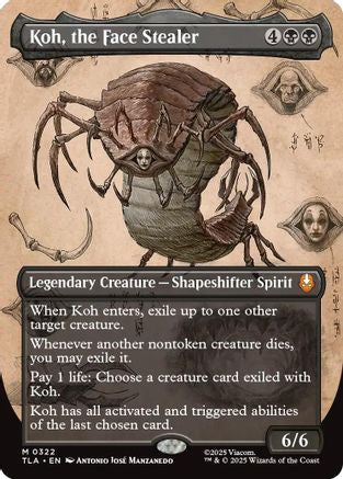 Koh, the Face Stealer (Borderless)  [Foil]  (TLA-322) - [Avatar: The Last Airbender] - Trinity Hobby
