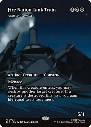 Fire Nation Tank Train - Noxious Gearhulk (Borderless)  (TLE-025) - [Avatar: The Last Airbender: Eternal-Legal] - Trinity Hobby