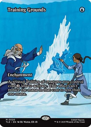 Training Grounds (Borderless)  [Foil]  (TLE-020) - [Avatar: The Last Airbender: Eternal-Legal] - Trinity Hobby