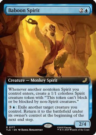 Baboon Spirit (Extended Art)  [Foil]  (TLE-177) - [Avatar: The Last Airbender: Eternal-Legal] - Trinity Hobby