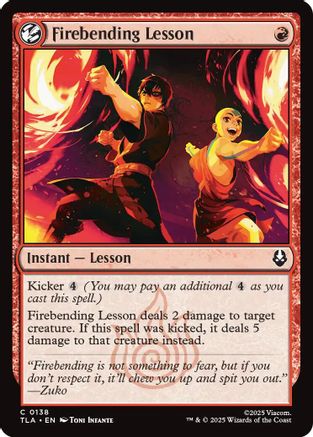Firebending Lesson  (TLA-138) - [Avatar: The Last Airbender] - Trinity Hobby