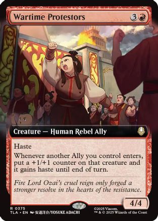 Wartime Protestors (Extended Art)  (TLA-375) - [Avatar: The Last Airbender] - Trinity Hobby