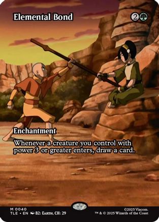 Elemental Bond (Borderless)  [Foil]  (TLE-040) - [Avatar: The Last Airbender: Eternal-Legal] - Trinity Hobby