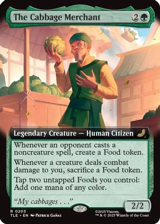 The Cabbage Merchant (Extended Art)  [Foil]  (TLE-203) - [Avatar: The Last Airbender: Eternal-Legal] - Trinity Hobby
