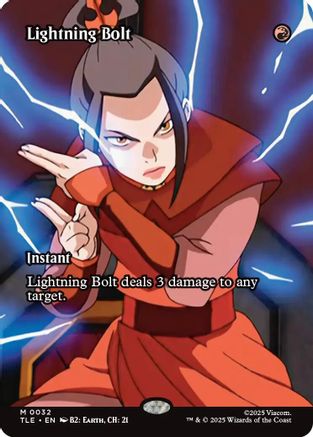 Lightning Bolt (Borderless)  (TLE-032) - [Avatar: The Last Airbender: Eternal-Legal] - Trinity Hobby