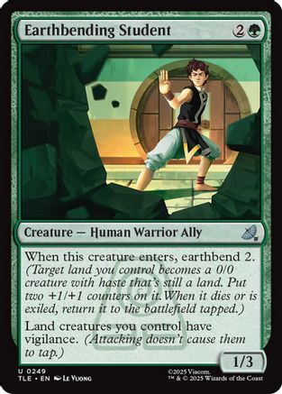 Earthbending Student  [Foil]  (TLE-249) - [Avatar: The Last Airbender: Eternal-Legal] - Trinity Hobby