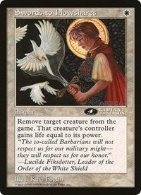 Swords to Plowshares (4th Place) (Oversized) [Oversize Cards] - Trinity Hobby