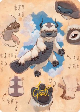 Appa, Steadfast Guardian Art Card (Gold-Stamped Signature)  (ASTLA-032) - [Art Series: Avatar: The Last Airbender] - Trinity Hobby