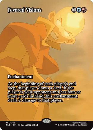 Fevered Visions (Borderless)  [Foil]  (TLE-049) - [Avatar: The Last Airbender: Eternal-Legal] - Trinity Hobby