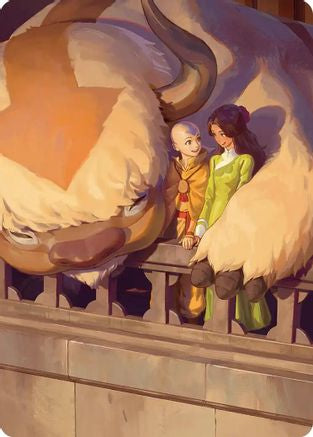 Aang and Katara Art Card  (ASTLA-) - [Art Series: Avatar: The Last Airbender] - Trinity Hobby
