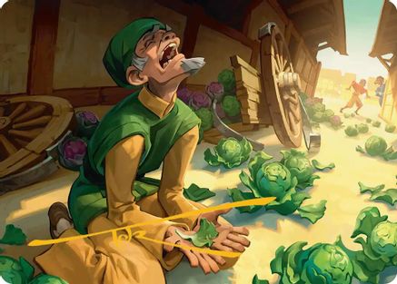 Unlucky Cabbage Merchant Art Card (Gold-Stamped Signature)  (ASTLA-019) - [Art Series: Avatar: The Last Airbender] - Trinity Hobby