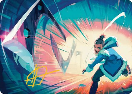 Trusty Boomerang Art Card (Gold-Stamped Signature)  (ASTLA-025) - [Art Series: Avatar: The Last Airbender] - Trinity Hobby