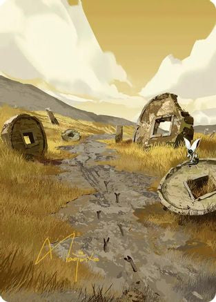 Plains Art Card (Gold-Stamped Signature)  (ASTLA-050) - [Art Series: Avatar: The Last Airbender] - Trinity Hobby