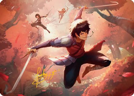 Jet, Freedom Fighter Art Card (Gold-Stamped Signature)  (ASTLA-022) - [Art Series: Avatar: The Last Airbender] - Trinity Hobby