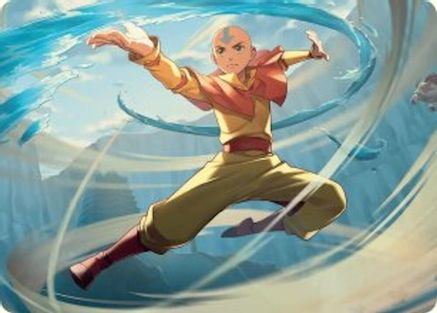 Aang, Swift Savior Art Card  (ASTLA-020) - [Art Series: Avatar: The Last Airbender] - Trinity Hobby