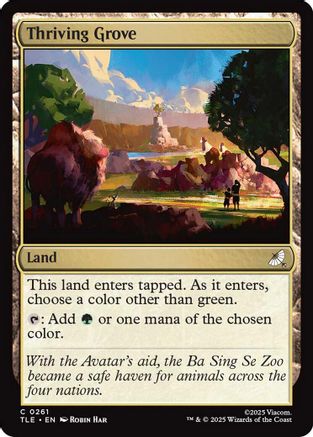 Thriving Grove  [Foil]  (TLE-261) - [Avatar: The Last Airbender: Eternal-Legal] - Trinity Hobby