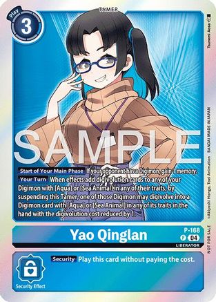 Yao Qinglan (Event Pack 8) (P-168) - [Digimon Promotion Cards] Foil - Trinity Hobby