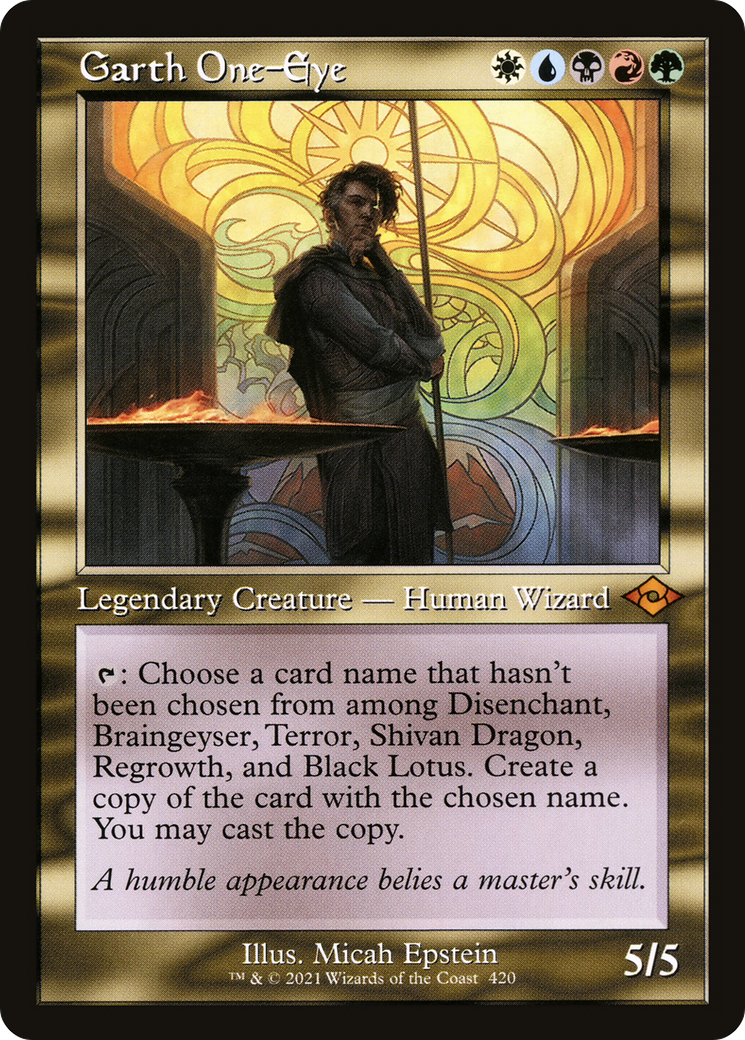 Garth One-Eye [Etched Foil]  (MH2-420) - [Modern Horizons 2] - Trinity Hobby