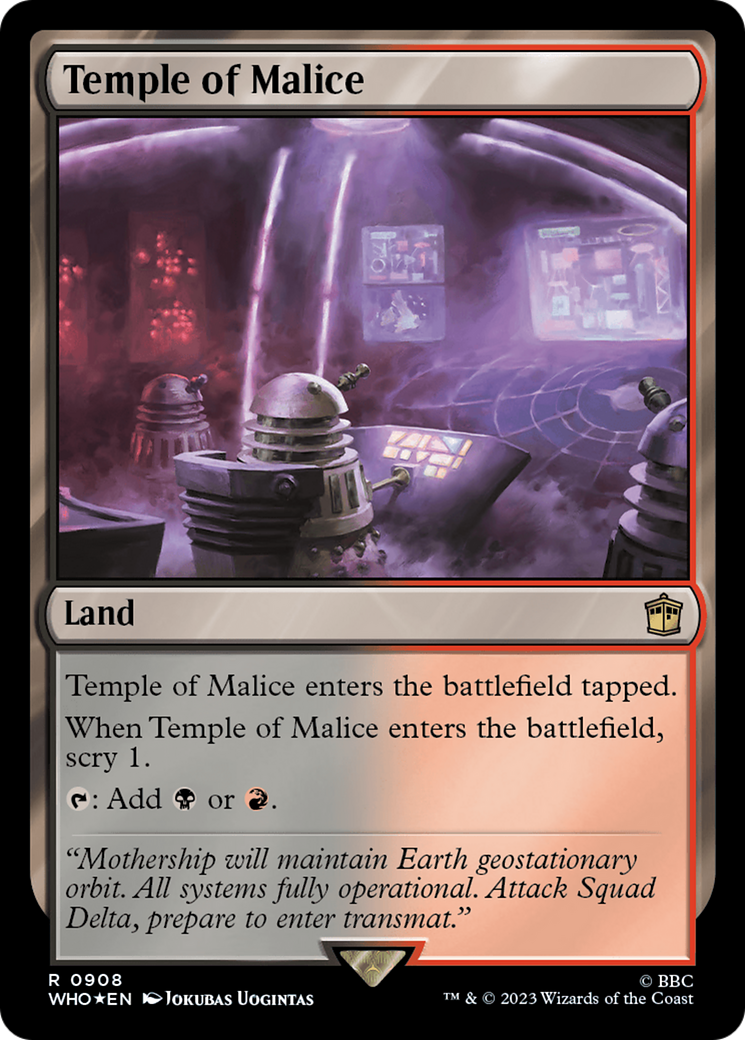 Temple of Malice (Surge Foil) [Doctor Who] - Trinity Hobby