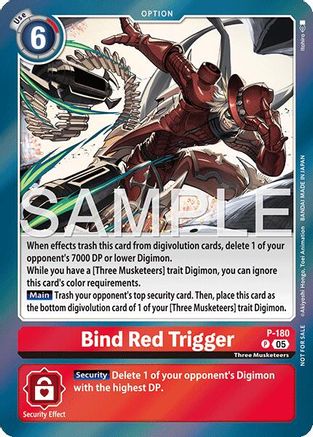 Bind Red Trigger (Event Pack 8) (P-180) - [Digimon Promotion Cards] Foil - Trinity Hobby