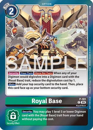Royal Base (Event Pack 8) (P-181) - [Digimon Promotion Cards] Foil - Trinity Hobby