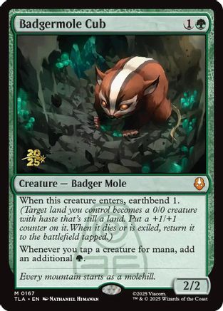 Badgermole Cub  [Foil]  (PRE-167) - [Prerelease Cards] - Trinity Hobby