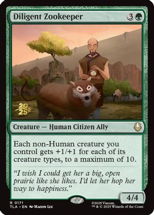 Diligent Zookeeper  [Foil]  (PRE-171) - [Prerelease Cards] - Trinity Hobby