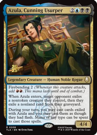 Azula, Cunning Usurper  [Foil]  (PRE-208) - [Prerelease Cards] - Trinity Hobby