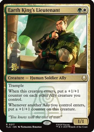 Earth King's Lieutenant  [Foil]  (PRE-217) - [Prerelease Cards] - Trinity Hobby