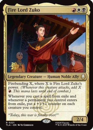 Fire Lord Zuko  [Foil]  (PRE-221) - [Prerelease Cards] - Trinity Hobby