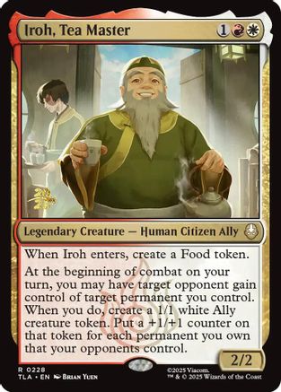 Iroh, Tea Master  [Foil]  (PRE-228) - [Prerelease Cards] - Trinity Hobby