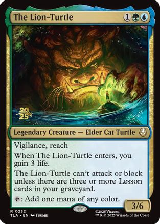 The Lion-Turtle  [Foil]  (PRE-232) - [Prerelease Cards] - Trinity Hobby