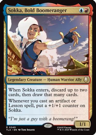 Sokka, Bold Boomeranger  [Foil]  (PRE-240) - [Prerelease Cards] - Trinity Hobby