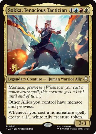 Sokka, Tenacious Tactician  [Foil]  (PRE-242) - [Prerelease Cards] - Trinity Hobby