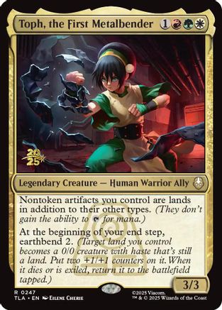 Toph, the First Metalbender  [Foil]  (PRE-247) - [Prerelease Cards] - Trinity Hobby