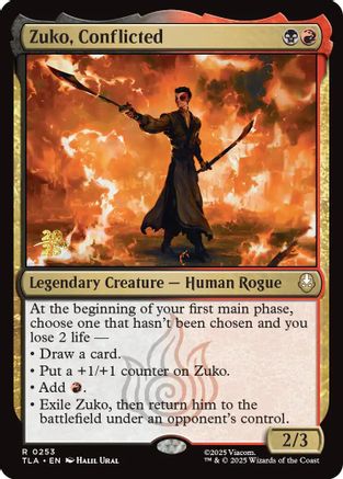Zuko, Conflicted  [Foil]  (PRE-253) - [Prerelease Cards] - Trinity Hobby