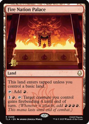 Fire Nation Palace  [Foil]  (PRE-268) - [Prerelease Cards] - Trinity Hobby