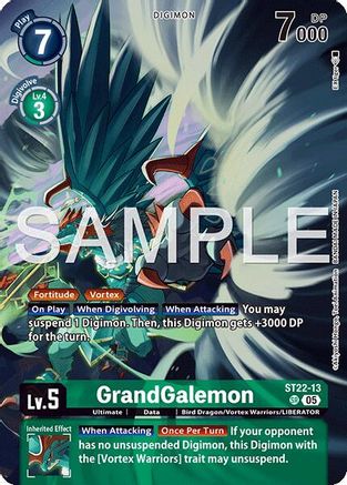 GrandGalemon (ST22-13) - [Starter Deck 22: Amethyst Mandala Advanced Deck Set] Foil
