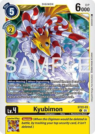 Kyubimon (ST22-03) (ST22-03) - [Starter Deck 22: Amethyst Mandala Advanced Deck Set]