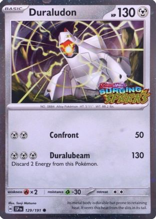 Duraludon (Surging Sparks) - (129) Holofoil [Miscellaneous Cards & Products] - Trinity Hobby