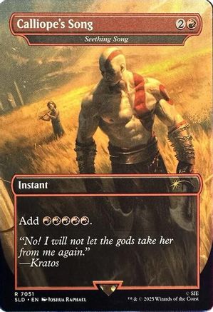 Calliope's Song - Seething Song  [Foil]  (SLD-7051) - [Secret Lair Drop Series] - Trinity Hobby
