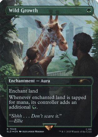 Wild Growth (Rainbow Foil)  [Foil]  (SLD-7049) - [Secret Lair Drop Series] - Trinity Hobby