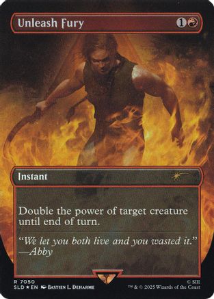 Unleash Fury (Rainbow Foil)  [Foil]  (SLD-7050) - [Secret Lair Drop Series] - Trinity Hobby